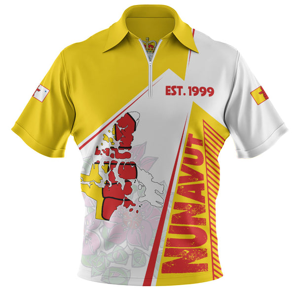 Nunavut Zip Polo Shirt United Provinces & Territories