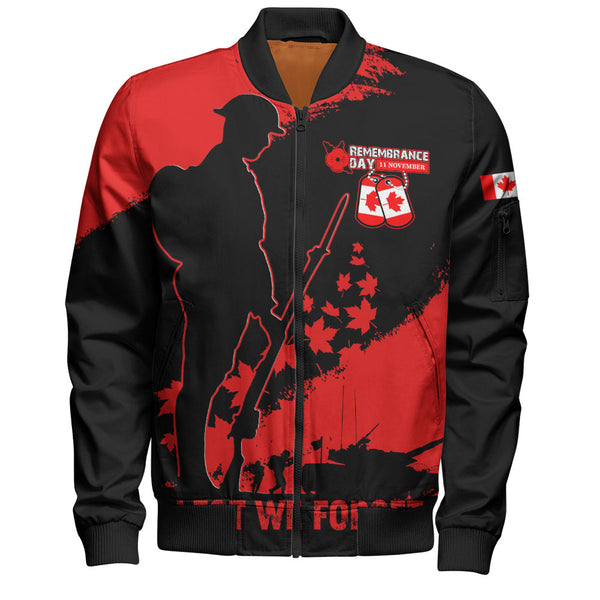 Canada Bomber Jacket Remembrance Day Maple Heroes Tribute