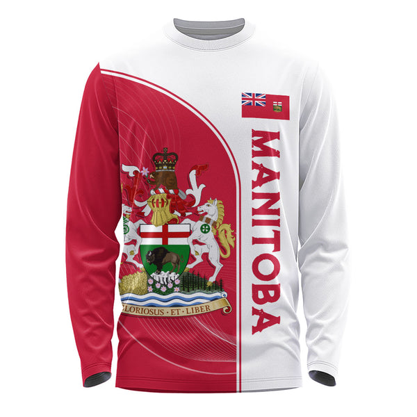 Manitoba Long Sleeve T-Shirt Proud Provincial Heritage
