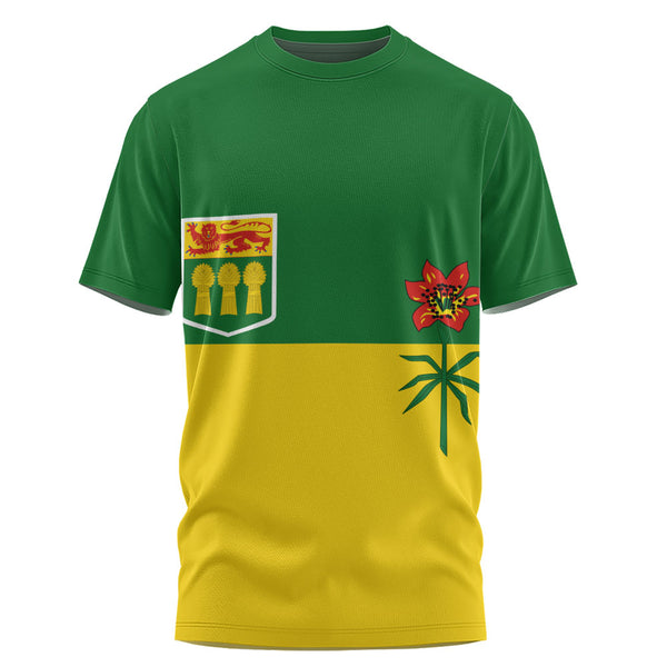 Saskatchewan T-Shirt Flag Minimalist Pride Style