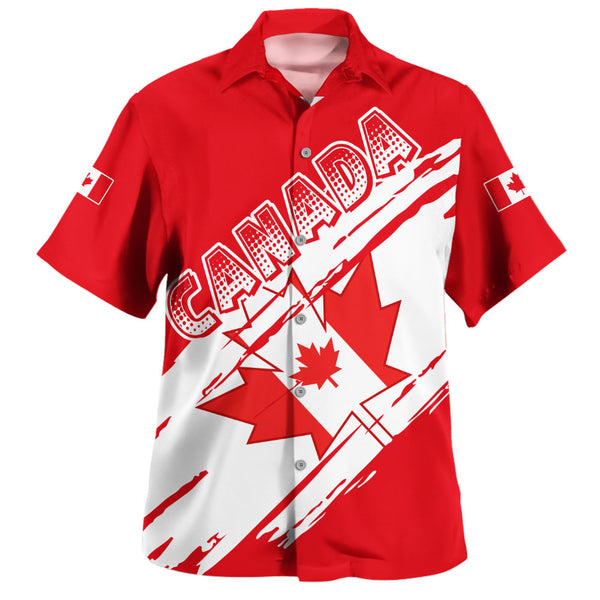 Canada Bowling Shirt Canada Pride Diagonal