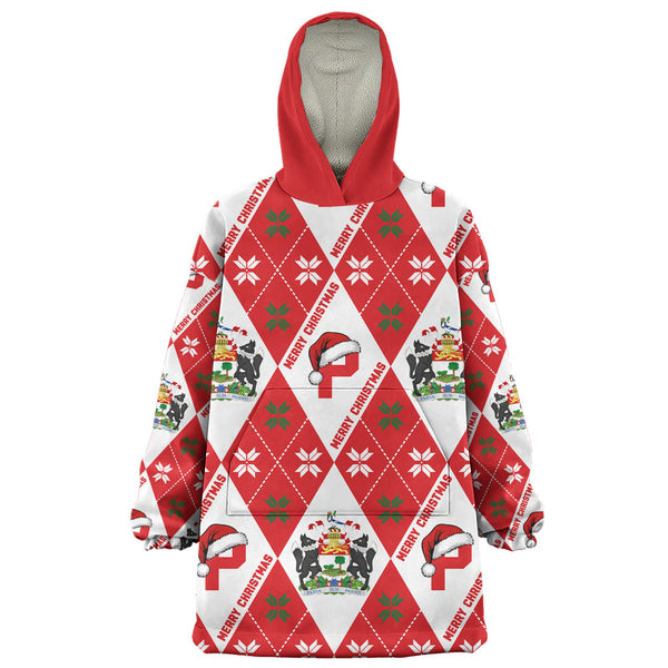 Prince Edward Island Snug Hoodie Christmas Argyle Pattern With Royal Crest