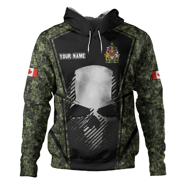Canada Hoodie Canada Military Skull Honor Camo Edition