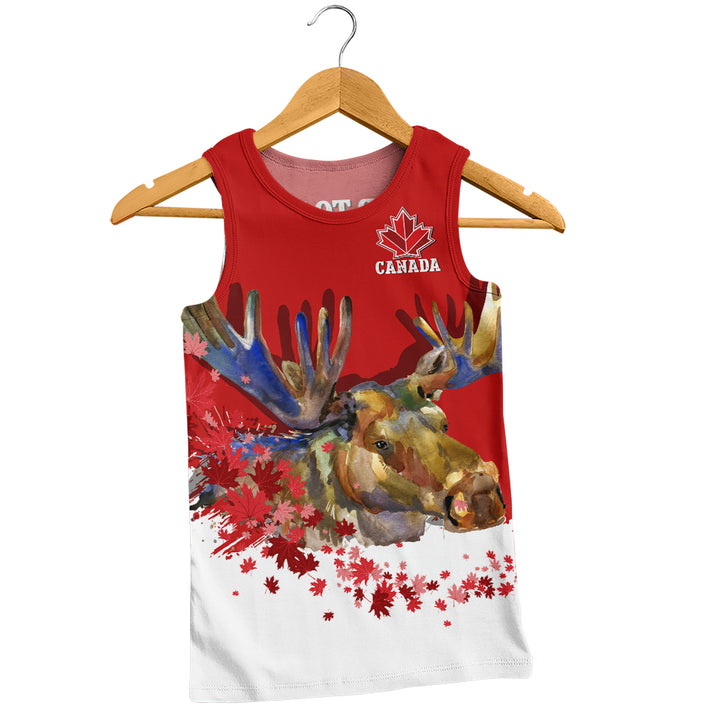 Canada Tank Top Majestic Moose Canada Maple Spirit Edition