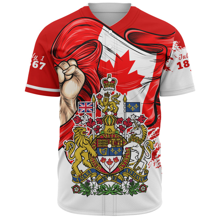 Canada Baseball Shirt Canada Power Pride And Heritage Crest