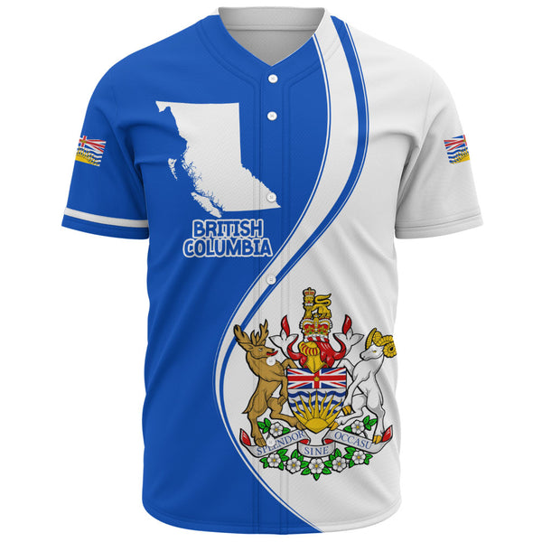 British Columbia Baseball Shirt Canada Territories Pride