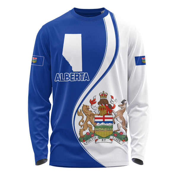Alberta Long Sleeve T-Shirt Canada Territories Pride