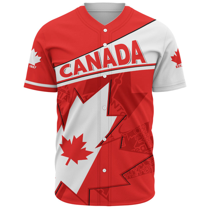 Canada Baseball Shirt Maple Pride Bold Edition