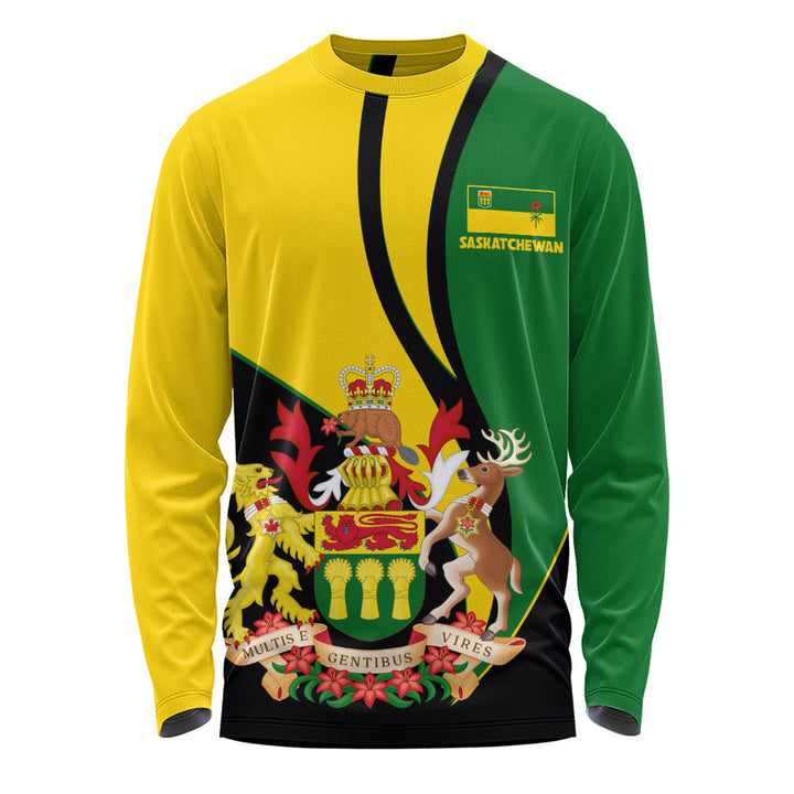Saskatchewan Long Sleeve T-Shirt Heritage Pride Of The North