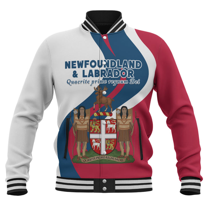 Newfoundland & Labrador Baseball Jacket Crest Of Identity