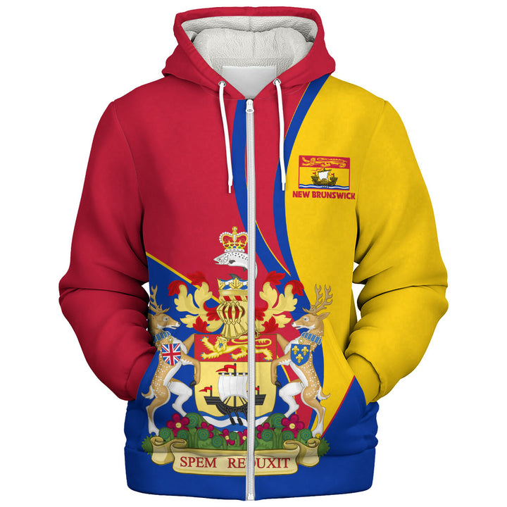 New Brunswick Sherpa Hoodie Heritage Pride Of The North