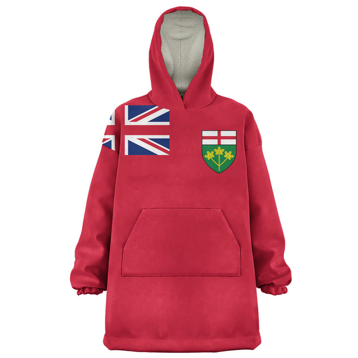 Ontario Snug Hoodie Flag Minimalist Pride Style