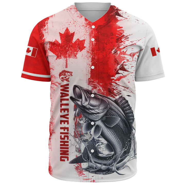 Canada Baseball Shirt Canada Maple Hook And Splash