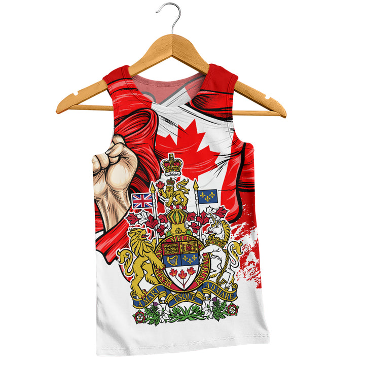 Canada Tank Top Canada Power Pride And Heritage Crest