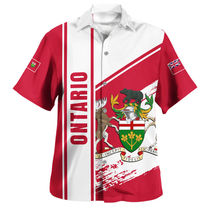 Ontario Bowling Shirt Heritage Strength Crest