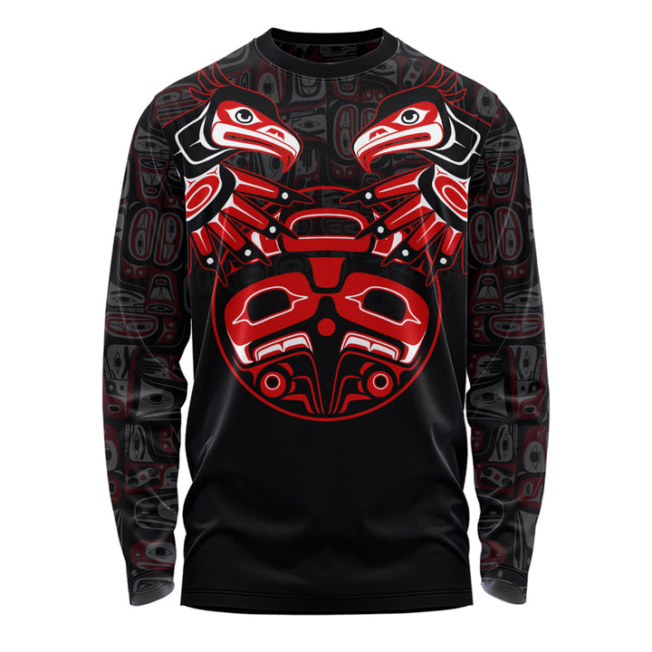 Canada Long Sleeve T-Shirt Haida Twin Ravens