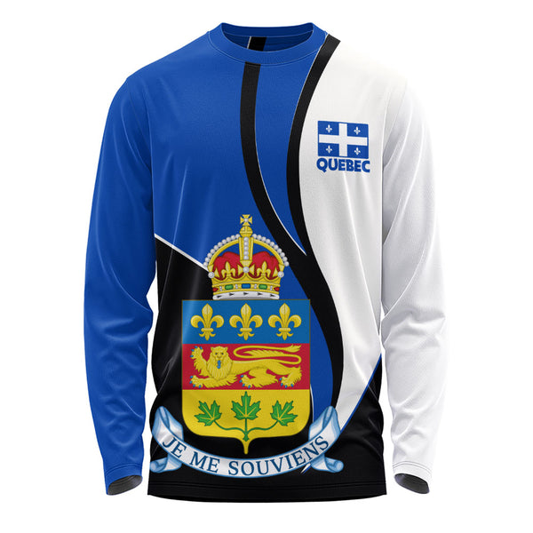 Quebec Long Sleeve T-Shirt Heritage Pride Of The North