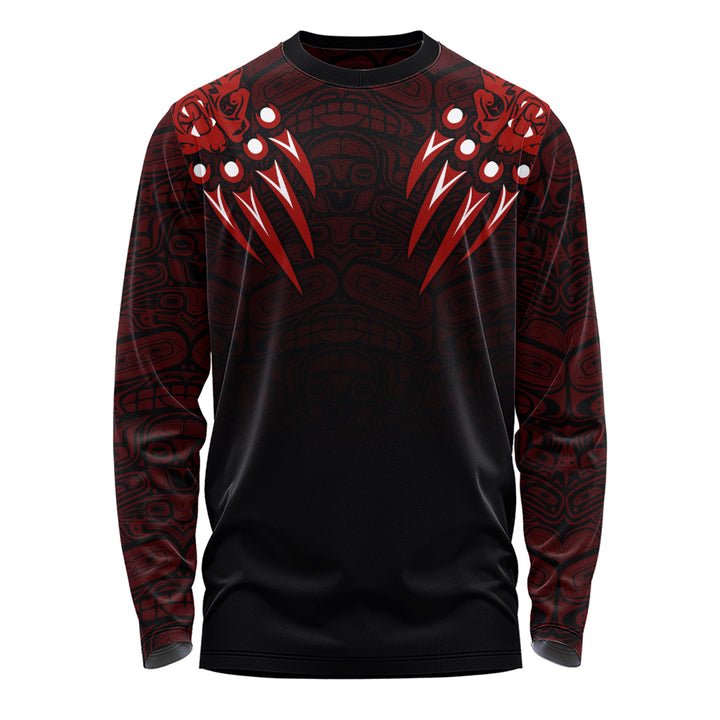 Canada Long Sleeve T-Shirt Haida Hunter Spirit