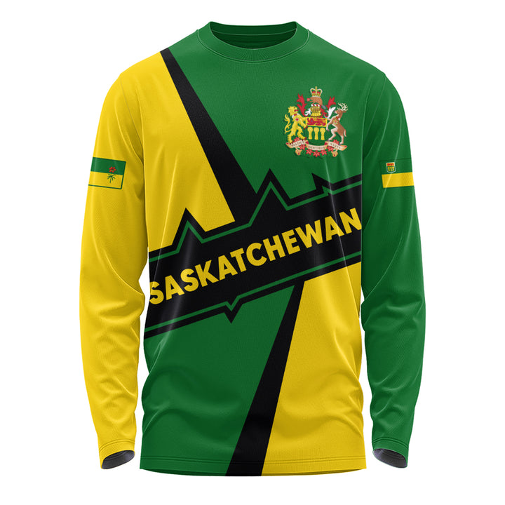 Saskatchewan Long Sleeve T-Shirt Loyal True North Provincial Style