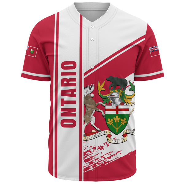 Ontario Baseball Shirt Heritage Strength Crest