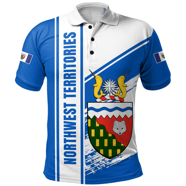 Northwest Territories Polo Shirt Heritage Strength Crest