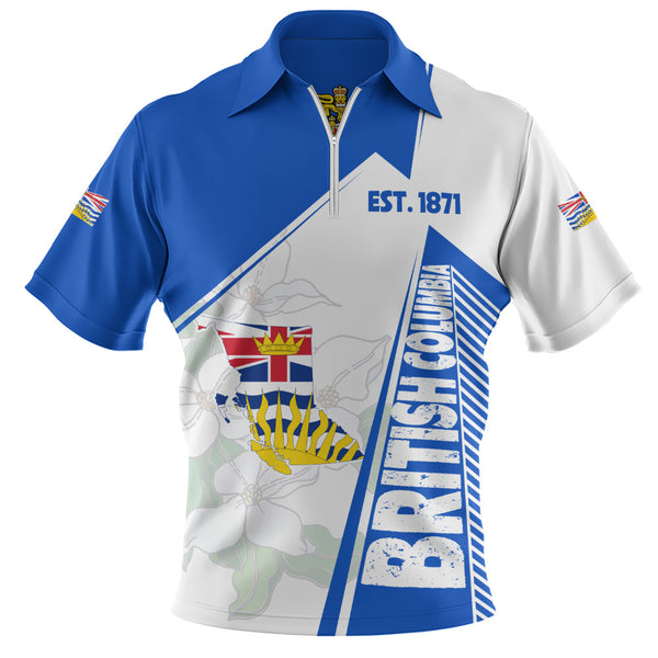 British Columbia Zip Polo Shirt United Provinces & Territories