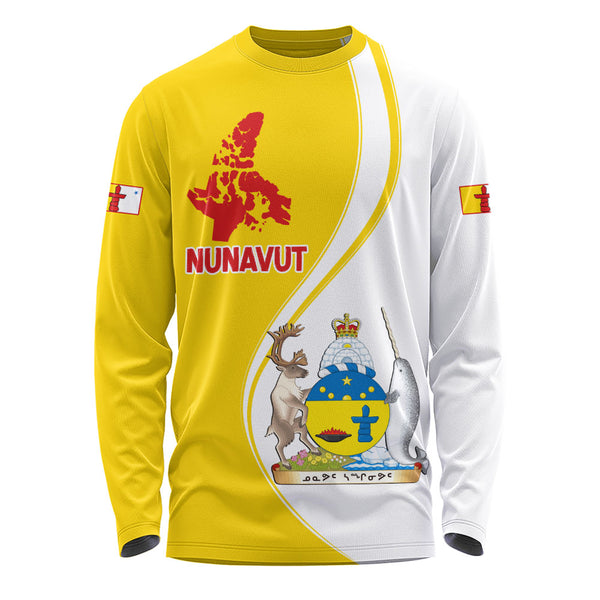 Nunavut Long Sleeve T-Shirt Canada Territories Pride