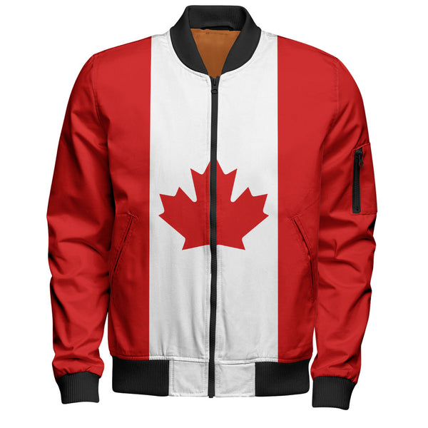 Canada Bomber Jacket Flag Minimalist Pride Style