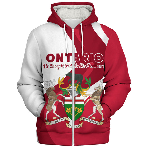 Ontario Sherpa Hoodie Crest Of Identity