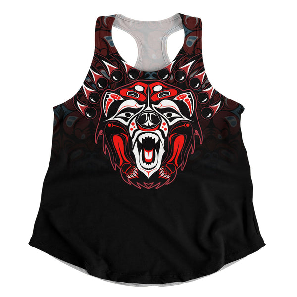 Canada Women Tank Tribal Bear Awakening