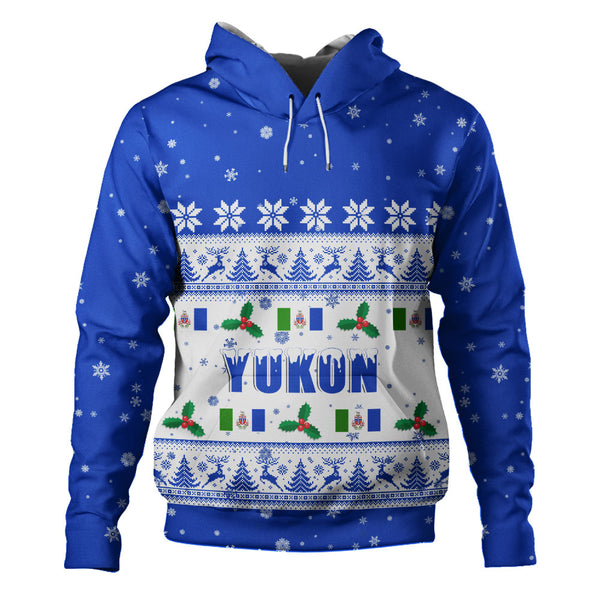 Yukon Hoodie Christmas Knit Style Snowflake Reindeer
