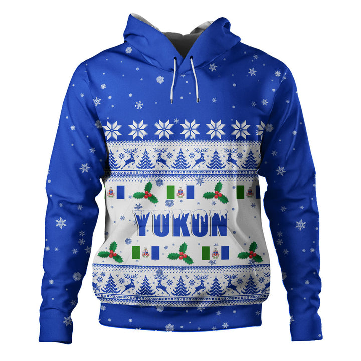 Yukon Hoodie Christmas Knit Style Snowflake Reindeer