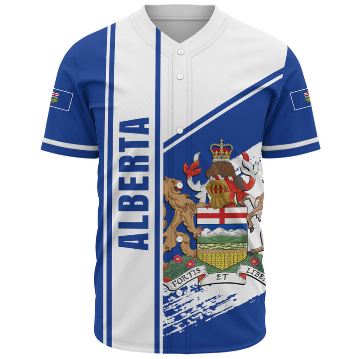 Alberta Baseball Shirt Heritage Strength Crest
