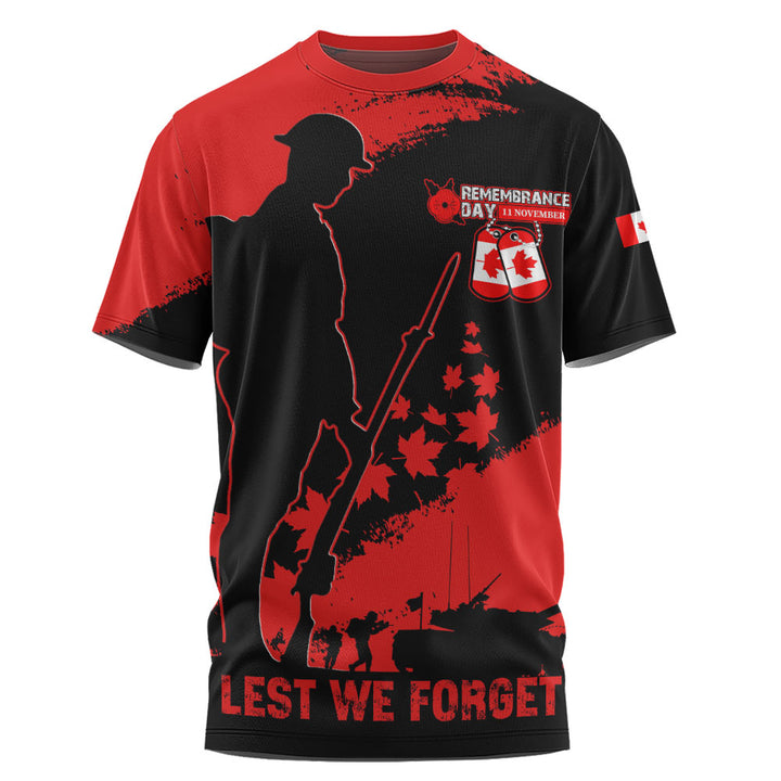 Canada T-Shirt Remembrance Day Maple Heroes Tribute