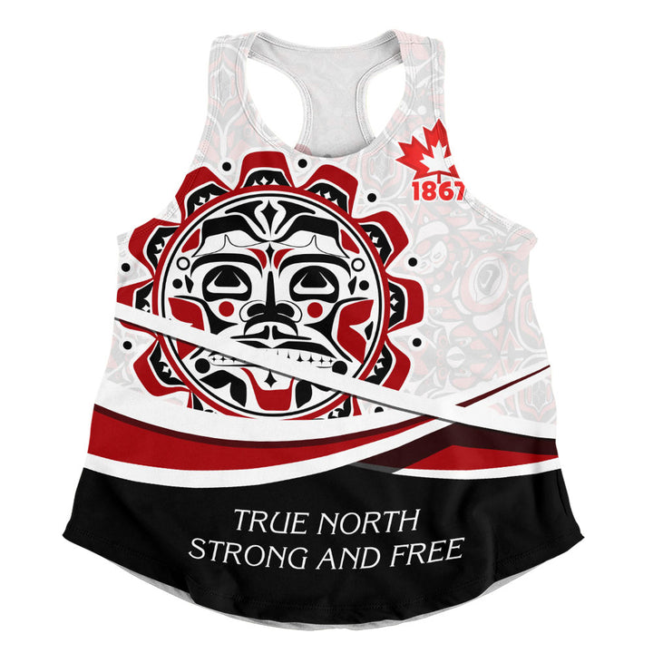 Canada Women Tank Canada Sun Spirit 1867 True North Heritage