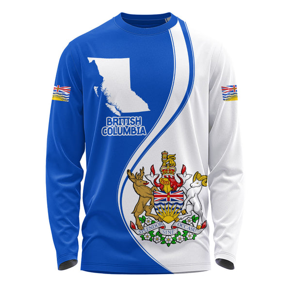 British Columbia Long Sleeve T-Shirt Canada Territories Pride