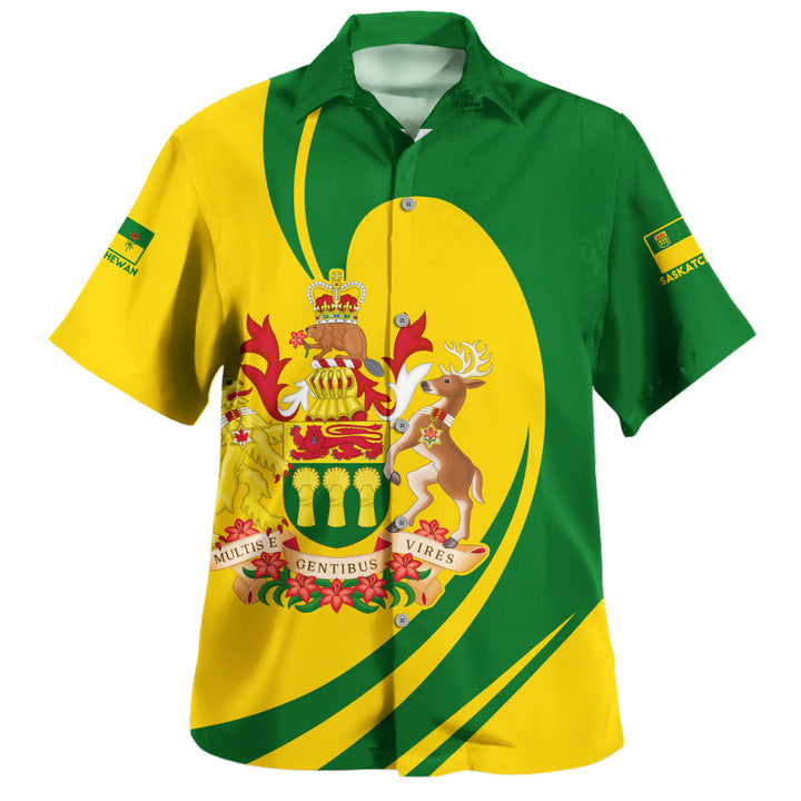 Saskatchewan Bowling Shirt Legacy Of The Noble Spirit