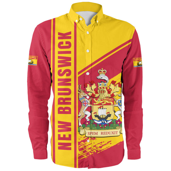 New Brunswick Long Sleeve Shirt Heritage Strength Crest