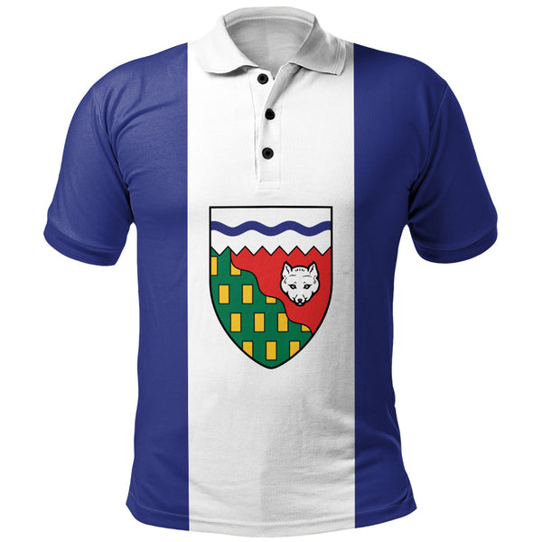 Northwest Territories Polo Shirt Flag Minimalist Pride Style
