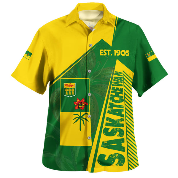 Saskatchewan Bowling Shirt United Provinces & Territories