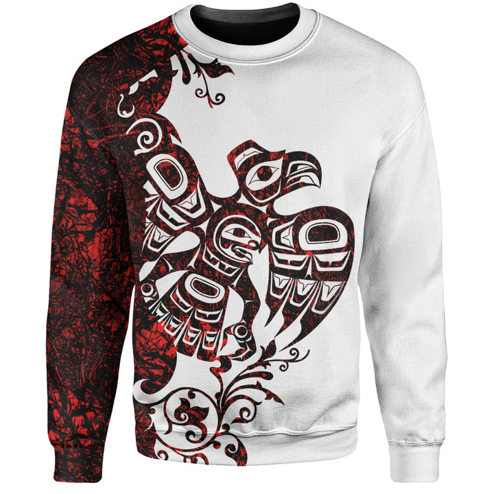 Canada Sweatshirt Red Sky Flight Haida Edition