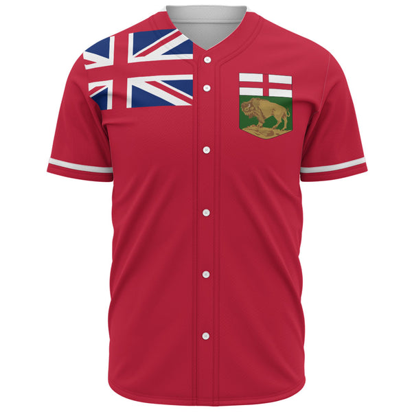 Manitoba Baseball Shirt Flag Minimalist Pride Style