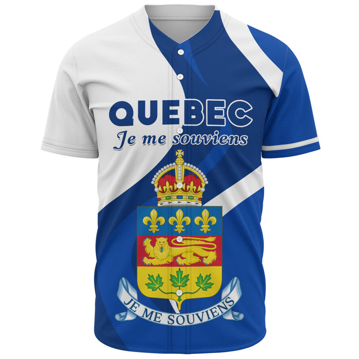 Quebec Baseball Shirt Crest Of Identity