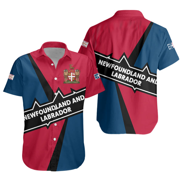 Newfoundland & Labrador Short Sleeve Shirt Loyal True North Provincial Style