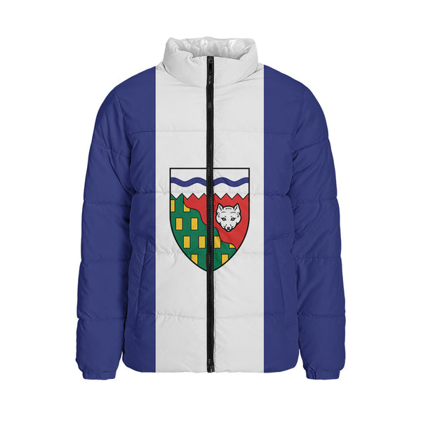 Northwest Territories Padded Jacket Flag Minimalist Pride Style