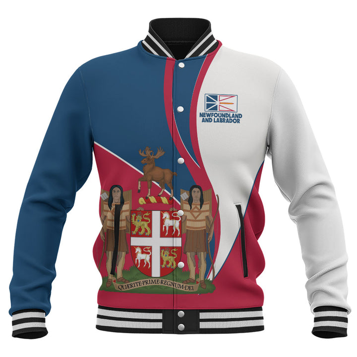 Newfoundland & Labrador Baseball Jacket Heritage Pride Of The North