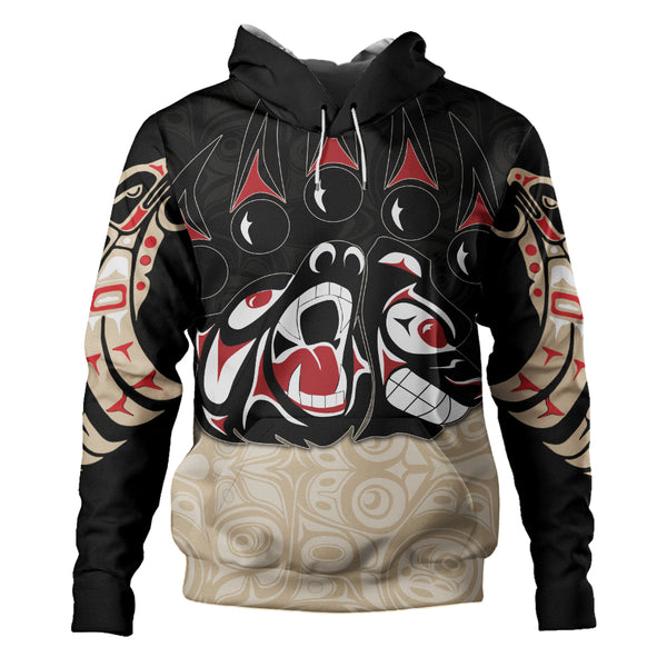Canada Hoodie Haida Strength Roaring Ancestral Energy