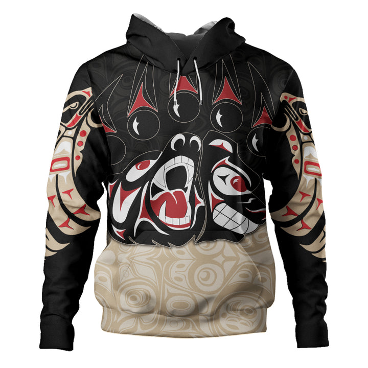 Canada Hoodie Haida Strength Roaring Ancestral Energy