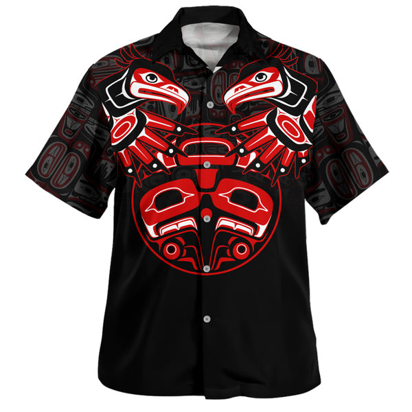 Canada Bowling Shirt Haida Twin Ravens