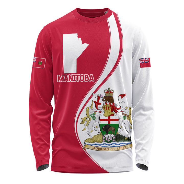 Manitoba Long Sleeve T-Shirt Canada Territories Pride